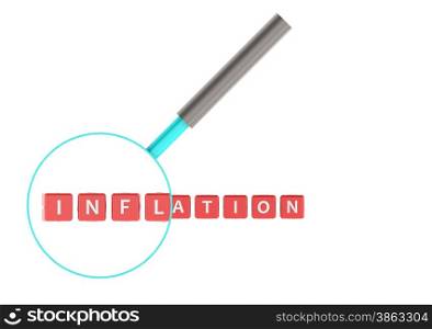 Inflation image with hi-res rendered artwork that could be used for any graphic design.. Inflation