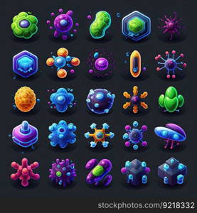 influenza virus bacteria ai generated. microorganism , medical medicine, microbe infection influenza virus bacteria illustration. influenza virus bacteria ai generated