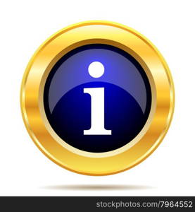 Info icon. Internet button on white background.