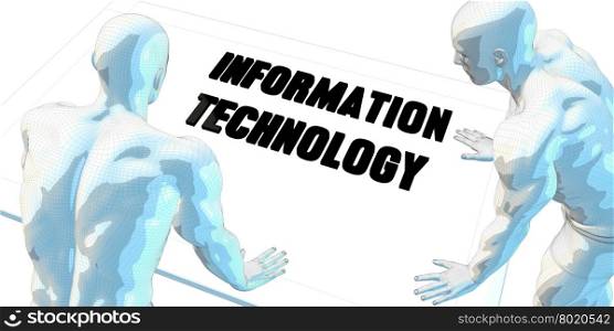 Information Technology Discussion and Business Meeting Concept Art. Information Technology