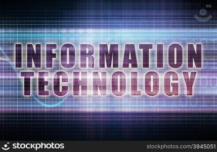 Information Technology on a Tech Business Chart Art