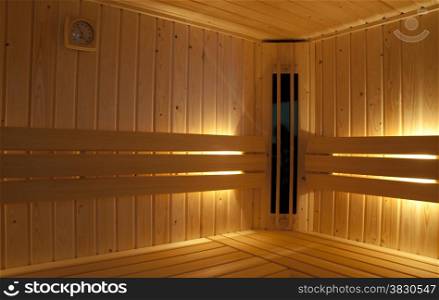 infra red and finisch combined sauna with hygrometer