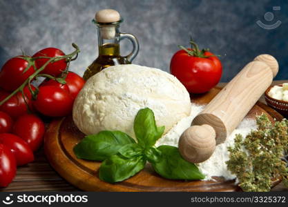 ingredients for homemade pizza