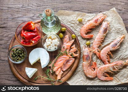 Ingredients for Mediterranean diet