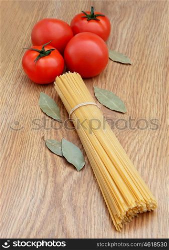 Ingredients prepared for cooking a tasty pasta dish