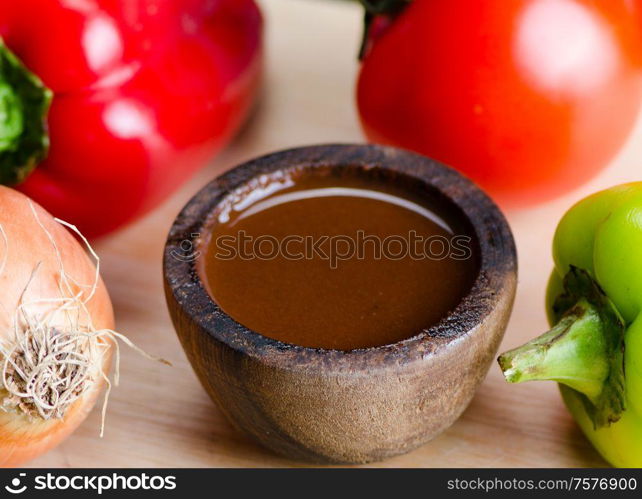 Ingredients ready for italian pasta sauce. The ingredients ready for italian pasta sauce