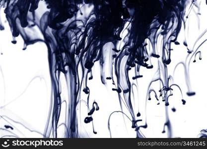 ink in water abstract flow background