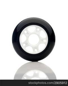 Inline skate wheel. Isolated over white