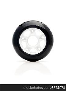 Inline skate wheel. Isolated over white