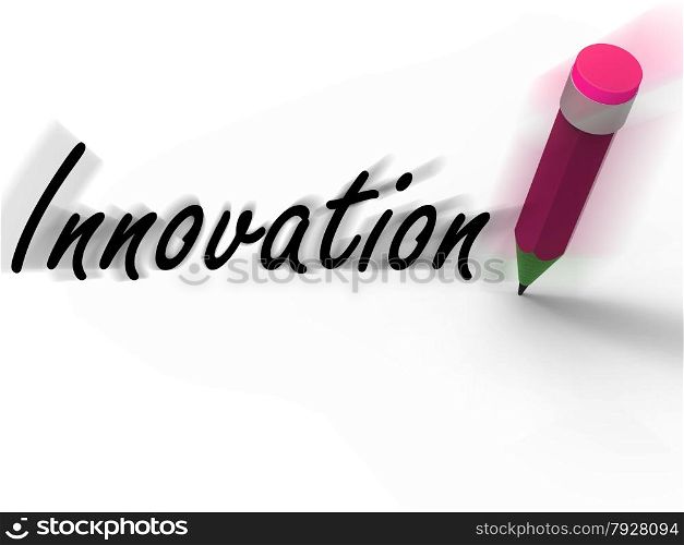 Innovation and Pencil Displaying Ideas Creativity and Imagination