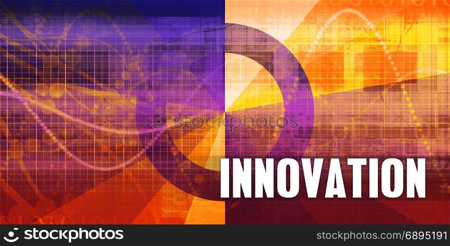 Innovation Focus Concept on a Futuristic Abstract Background. Innovation