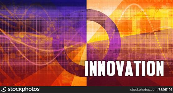 Innovation Focus Concept on a Futuristic Abstract Background. Innovation