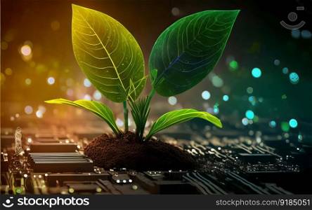 Innovations in Plant Growth Technologies and Scientific Research in Biology and Chemistry. Generative AI.