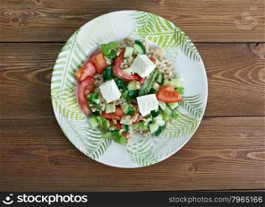 insalata di farro - Italian salad with spelt and tomatoes