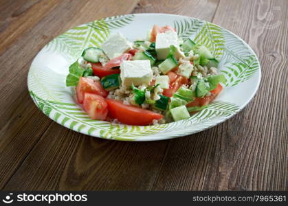 insalata di farro - Italian salad with spelt and tomatoes