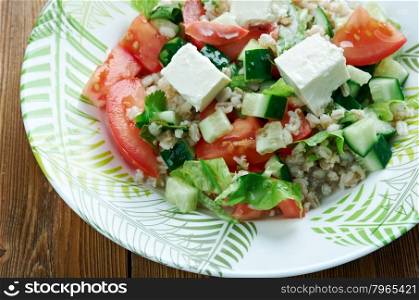 insalata di farro - Italian salad with spelt and tomatoes