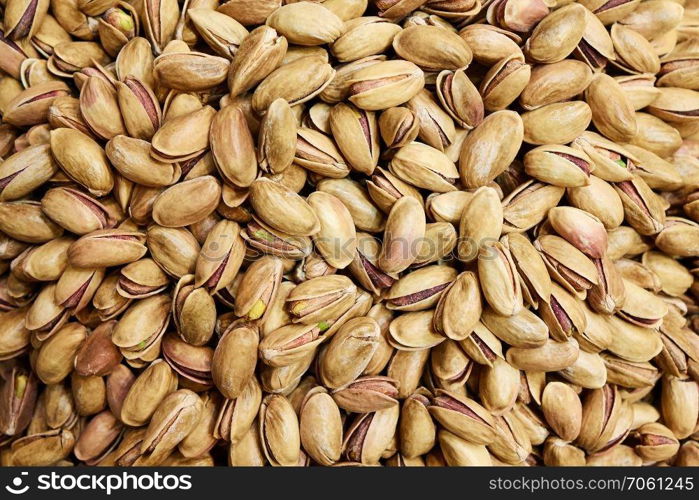 Inshell pistachios, delicious fresh pistachios. Roasted and salted pistachios in shell