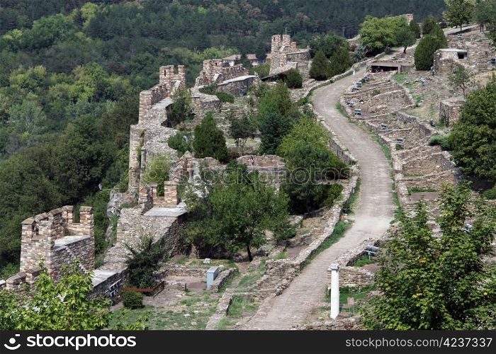 Inside fortress Tsarevets in Veliko Tirnovo, Bulgaria