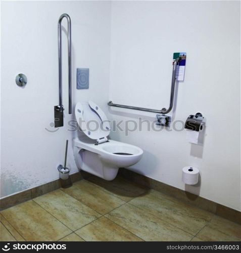 inside luxury modern toilet room