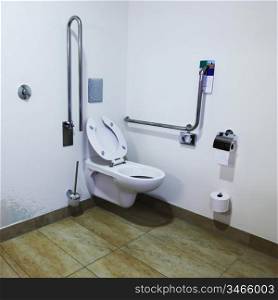inside luxury modern toilet room