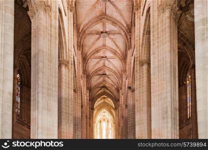 Inside Monastery of Batalha, Leiria region of Portugal