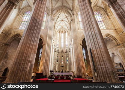 Inside Monastery of Batalha, Leiria region of Portugal