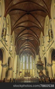 Inside of Jakarta cathedral