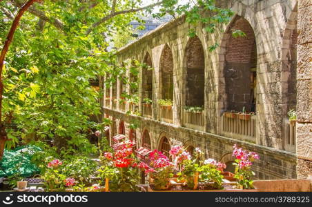 Inside of Koza Han, Bursa, Turkey