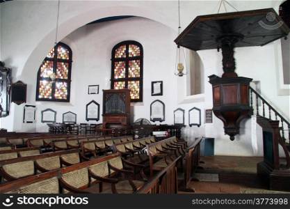Inside old dutch church in Gale, Sri Lanka