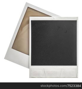 Instant photo frames polaroid isolaten on white background