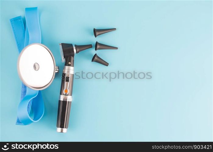 Instrument for check ear nose throat by ENT doctor.