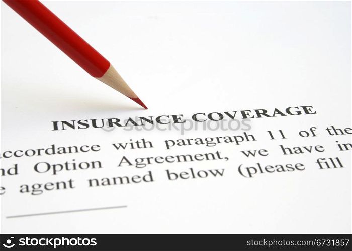 Insurance coverage form