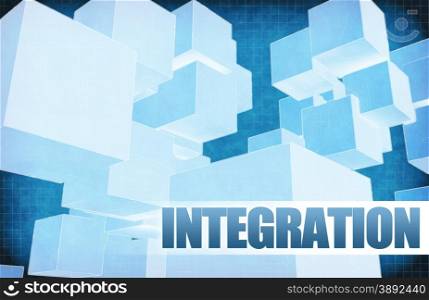 Integration on Futuristic Abstract for Presentation Slide. Integration on Futuristic Abstract