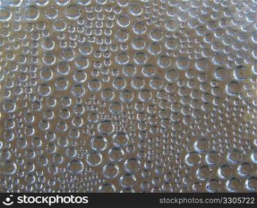 interesting background of glass including many bubbles