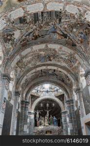 Interior ceiling of the church, Sanctuary of Atotonilco, San Miguel de Allende, Guanajuato, Mexico