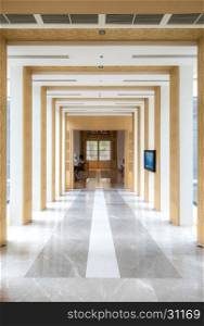 interior Corridor use for Modern architecture background