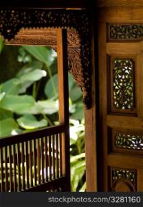 Interior decorative wall in Bali