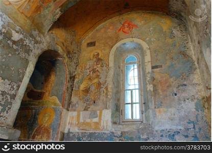 Interior details of The Holy Transfiguration Church of the Saviour and st.Evphrosinija nunnery, Polotsk, Belarus