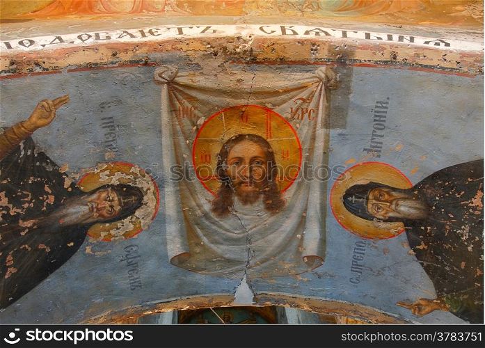 Interior details of The Holy Transfiguration Church of the Saviour and st.Evphrosinija nunnery, Polotsk, Belarus