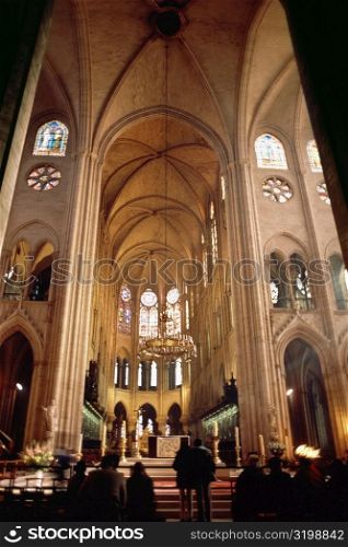Interior of a church, France
