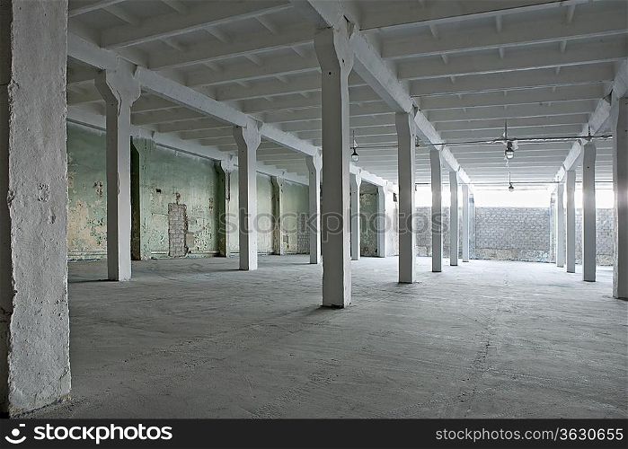 Interior of a warehouse