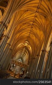 Interior Of Bristol Cathedral,UK