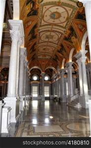Interior of Library of Congress, Washington DC,USA