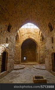 Interior of Paphos Castle located in the city harbour, Cyprus.