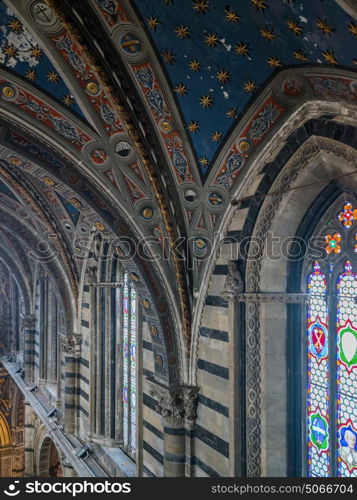 Interior of Siena Cathedral, Siena, Tuscany, Italy