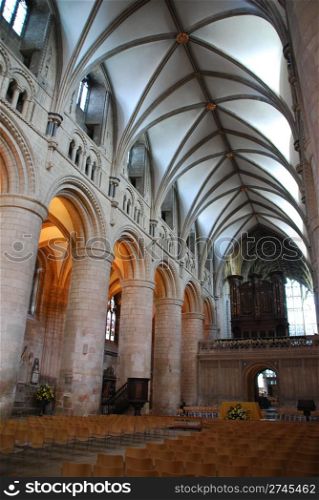 interior of the famous Gloucester Cathedral, England (United Kingdom)