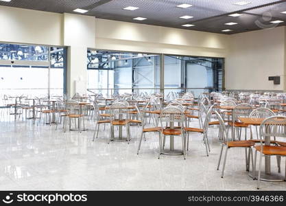 Interior of the modern dining room