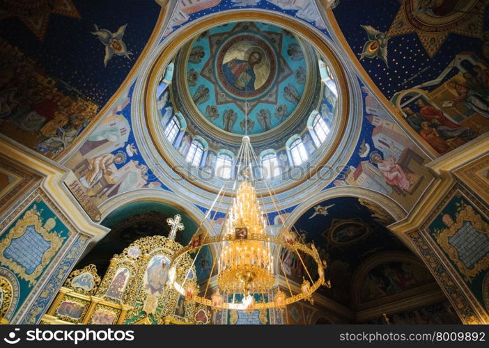 Interior of the Orthodox Church beautiful inside