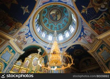 Interior of the Orthodox Church beautiful inside
