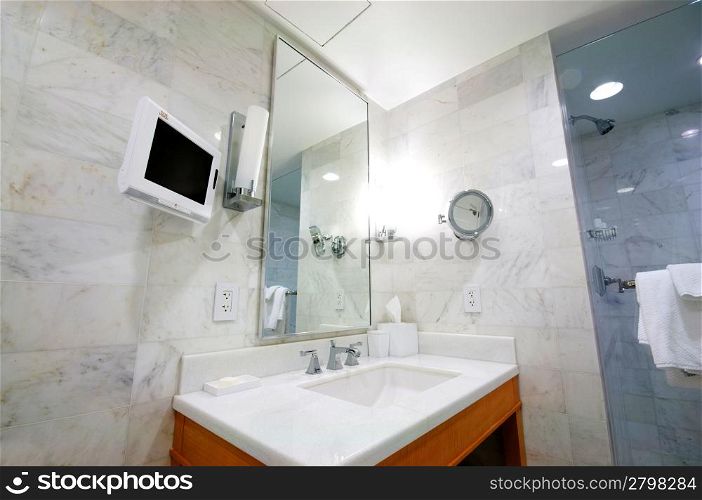 Interior of the room - Sink in the bathroom